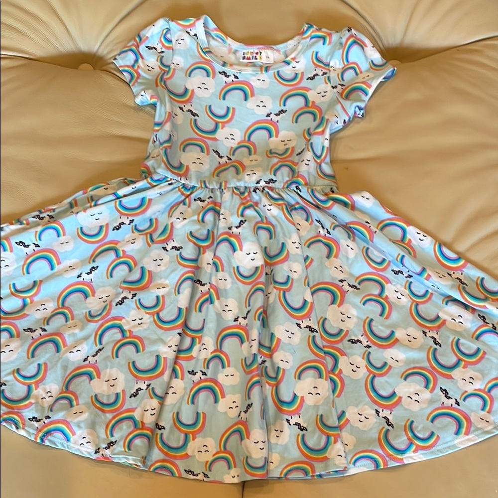 Dot Dot smile Rainbow Cloud Dress